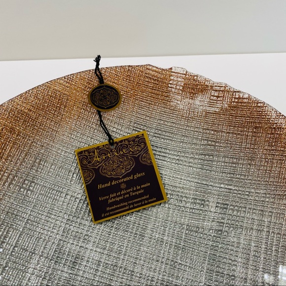 Artistic accent forged large glass bowl - Picture 8 of 11